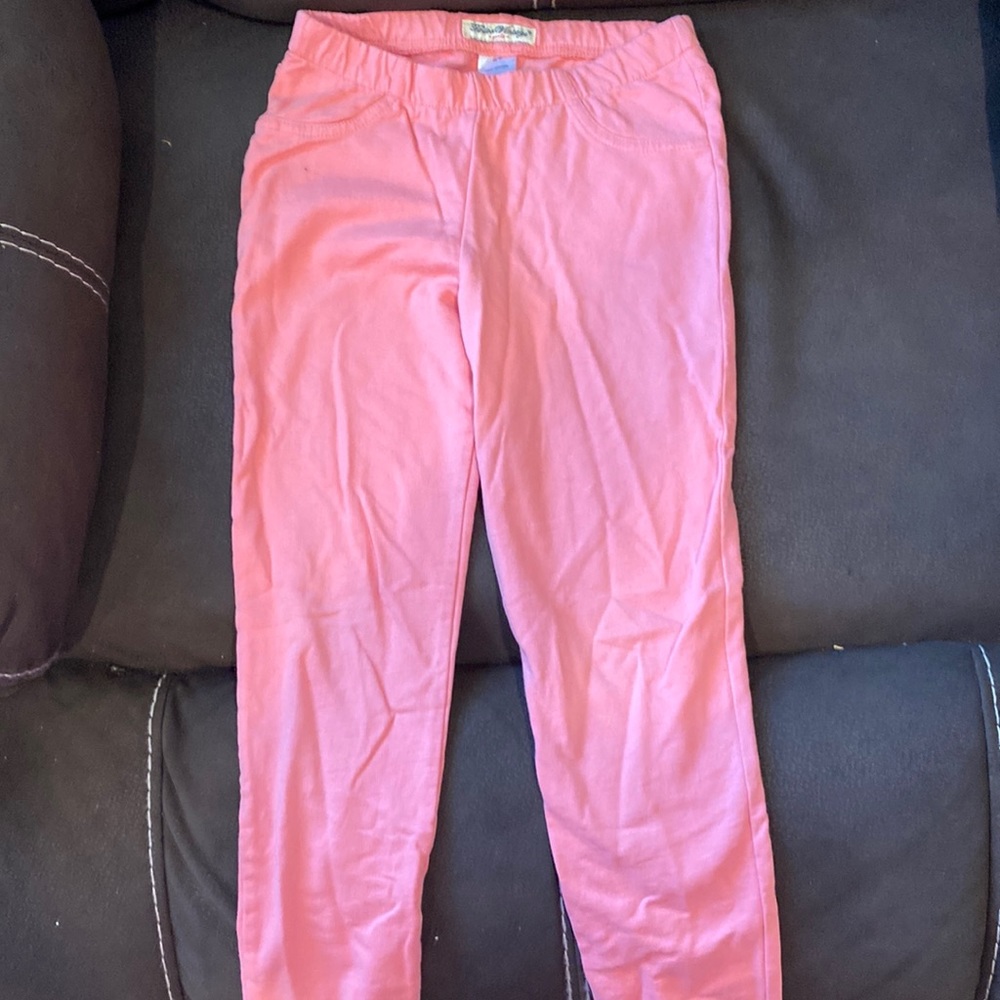 Girls pink light weight leggings